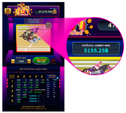เกมตู้ม้า