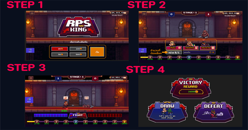 เกมฉุบราชา-"King of Papers Game"