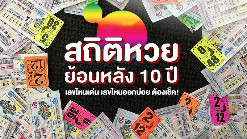 สถิติหวยย้อนหลัง20ปี - "Lottery statistics going back 20 years"