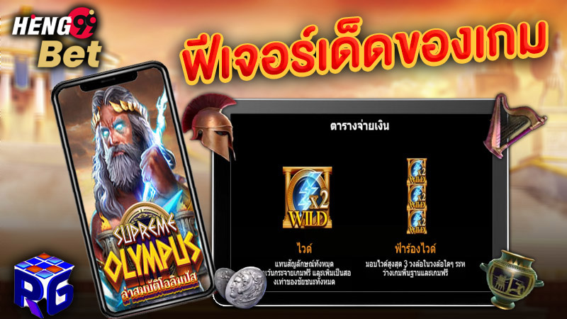 รูปภาพฟีเจอร์เด็ด omg777 เกมSupreme Olympusของ heng99